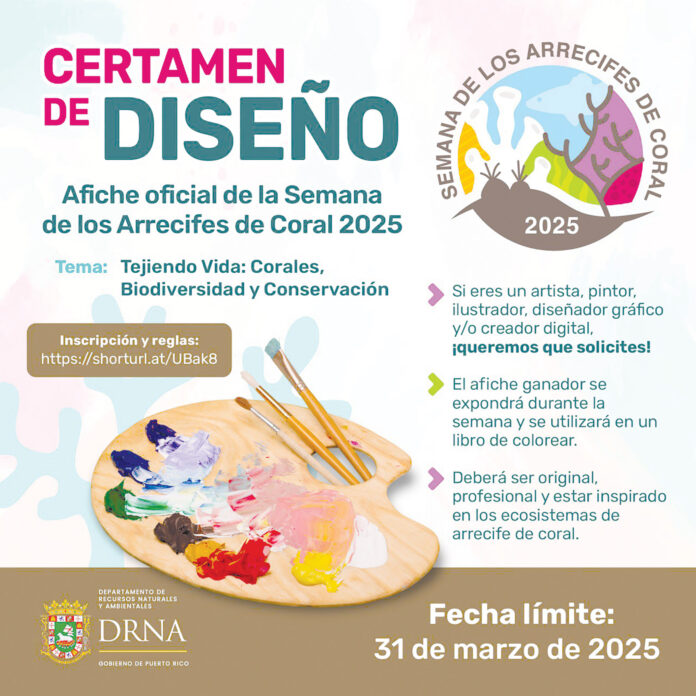 DRNA anuncia certamen de diseño sobre los arrecifes de coral