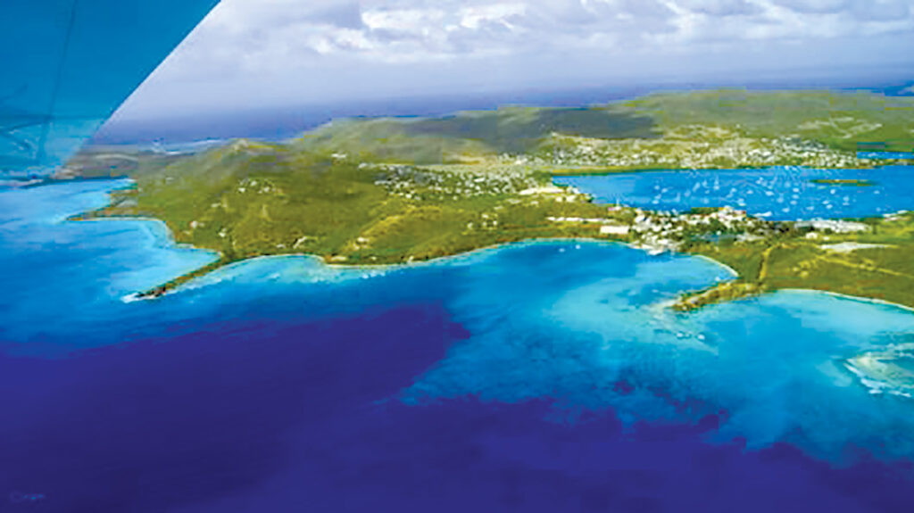 La Isla de Culebra desde el aire.
