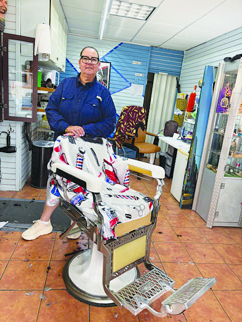 Myrna Durán Galarza, barbera de La Palma