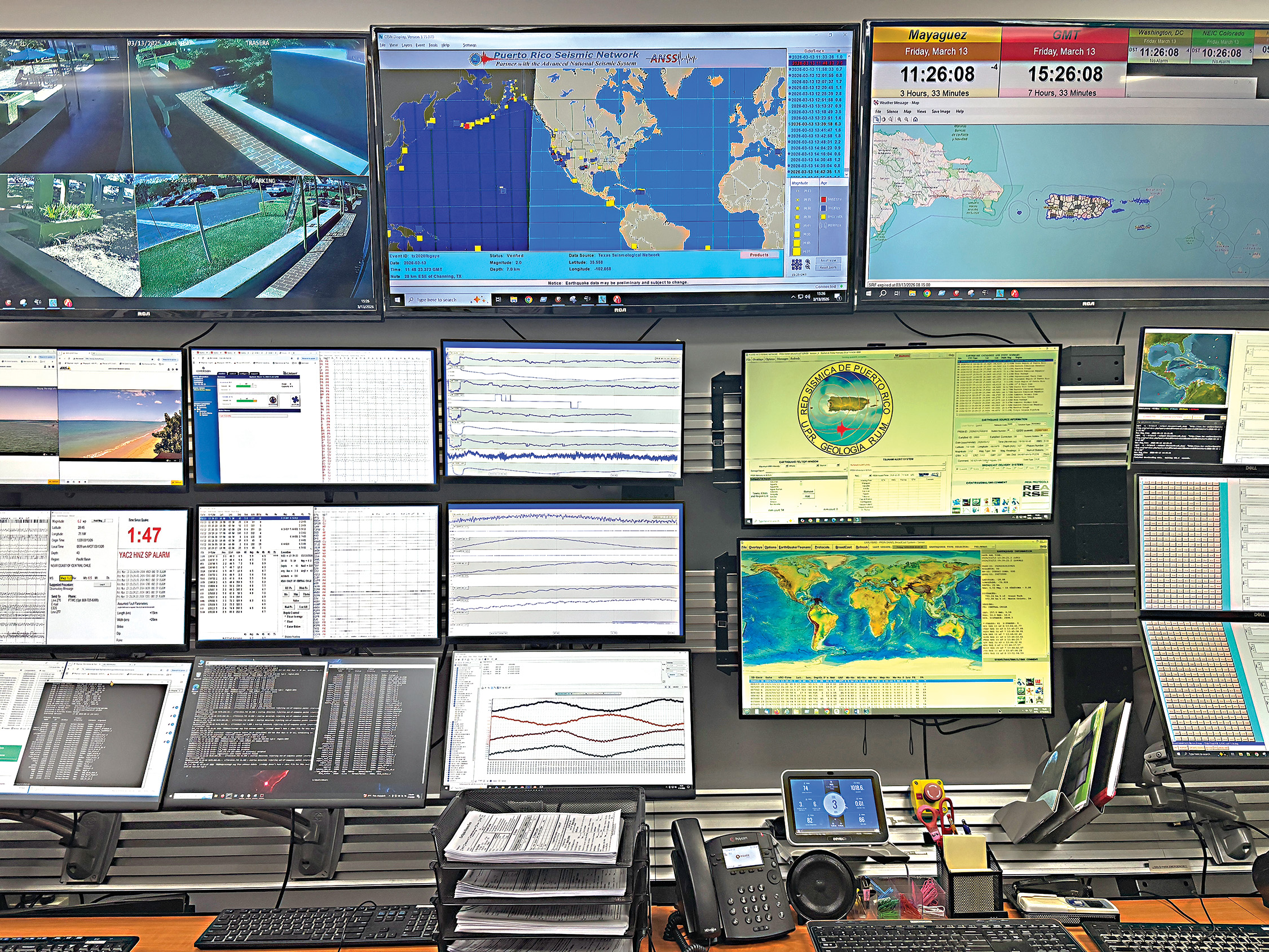 Oficina de la Red Sísmica de Puerto Rico la UPRM