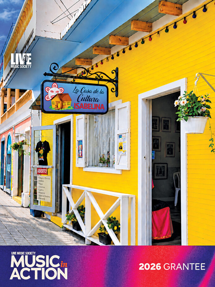 Live music society - music in action - 2026 grantee