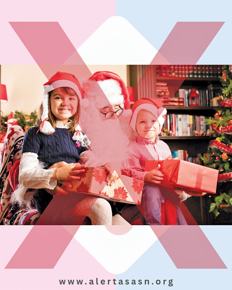 Alerta antes de la foto con Santa en navidad - Alertas A.S.N. - prevención sexualización de la niñez y adolescencia 